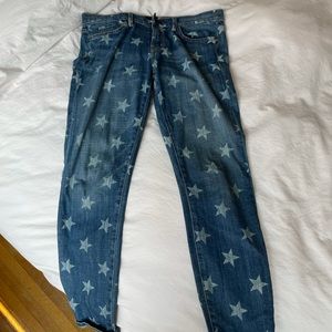 Current elliot the stiletto white star Jean